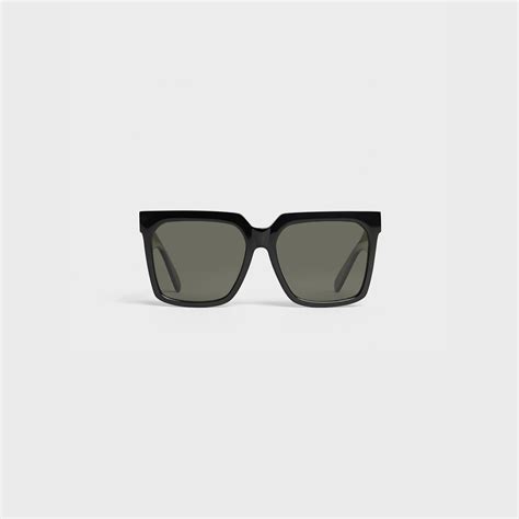 Oversized S055 Sunglasses in Acetate with Polarized Lenses